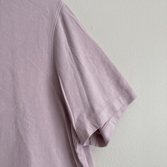 Uniqlo Womens Small Pink Short Sleeve Shirt 100% Cotton Casual Basic Minimalist - Picture 4 of 8